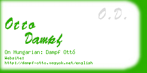 otto dampf business card